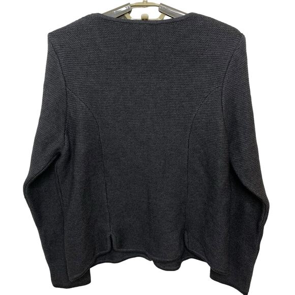 NEW Country-Line Trachtenmode Austrian Dark Gray Cardigan Sweater US 6 EU 42 - Picture 8 of 12